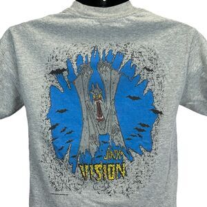 Vintage Vision Street Wear Jinx T Shirt Mens Small Skateboards Skater 80s Gray